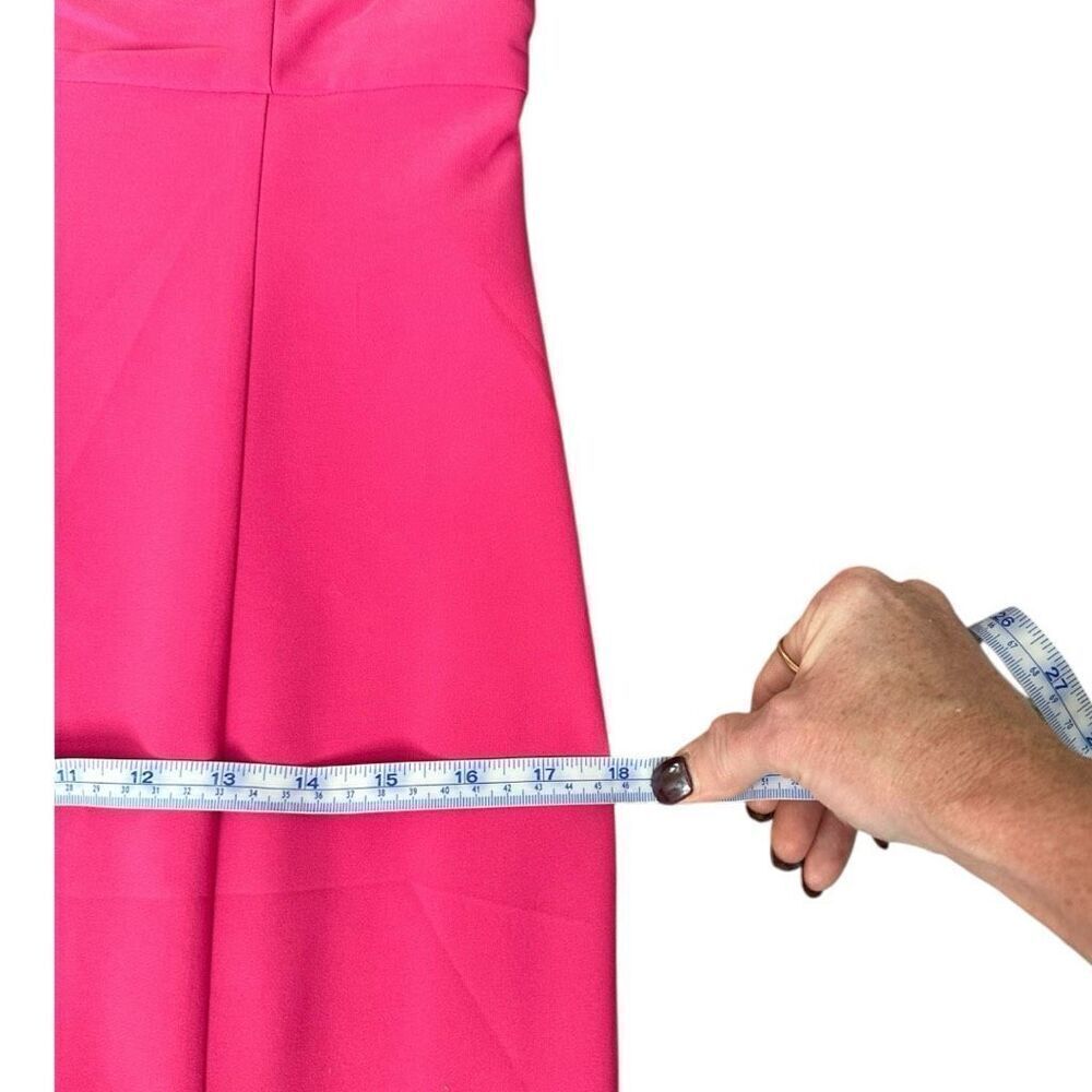 NWT Laundry by Shelli Segal HU05D09 - Ruffled Hem Long Fuschia Dress - Picture 15 of 15